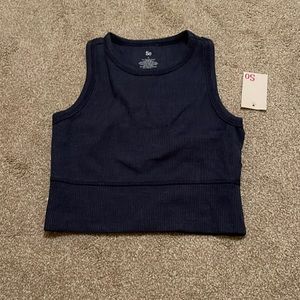 Navy blue crop top